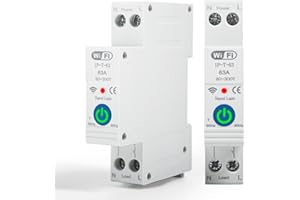 Jadeshay Interruttore Smart WiFi Intelligente Interruttore Timer Switch con 3 Modalità di Temporizzazione,Controllo Remoto tramite Tuya e Smart Life App,Controllo Vocale tramite Alexa Google Assistant