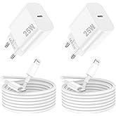 iPhone Charger Fast Charging, 25W iPhone Charger, MFi Certified USB C Plug with 2M Lightning Cable Head Wall Charger Corrient