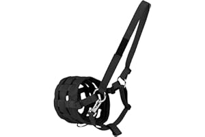 Namvo Museruola per Cavalli, museruola per Erba in Nylon con Cavezza Nera