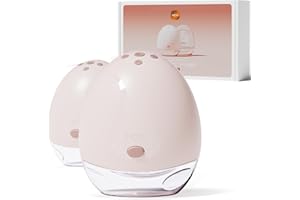 ‎NCVI NCVI Freihändige Milchpumpe, Doppelte tragbare Milchpumpe 8791, Elektrische Milchpumpe mit 4 Modi & 9 Stufen, Geräuscharm und großem Akku, 21/24/28mm, 2er Pack