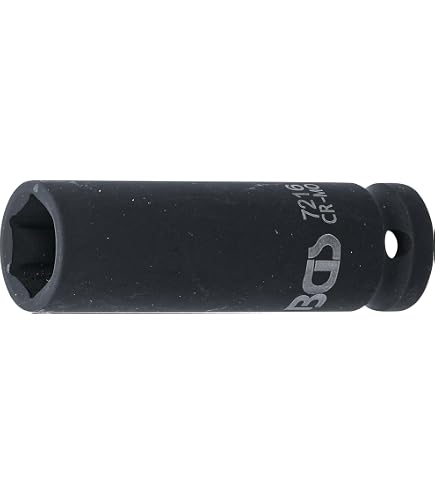 KS Tools Stecknuss 1/2 Zoll, 12-kant, Lang, 16 Mm – Chrom-Molybdän, Für Maschinenbetätigung