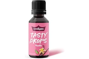 ‎GYMQUEEN GymQueen Tasty Drops, Vanille, Flavour Drops ohne Kalorien, 30ml