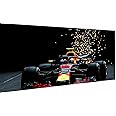 Magic Canvas Art - Bilder Autos F1 Red Bull Formel1 Leinwandbild 1- teilig Hochwertiger Kunstdruck modern Wandbilder Wanddeko