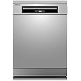 Toshiba 14 Place Setting, 6 Programs Free Standing Dishwasher with Dual Wash Zone, DW14F1(S) Silver -