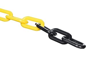 S21 Señalización AC-008-A Cadena plástica eslabón, Multicolor, 8 mm