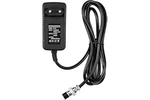 Entweg Fuente de alimentación mezclador 15V 230Ma Adaptador de corriente Enchufe redondo de 4 pines para 16 canales o menos Consolas de mezcla Entrada de 100-240V Enchufe de la UE