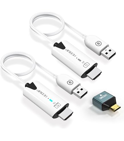 Trasmettore e Ricevore Video HDMI Wireless 250m, Adattatore per Display per Fotocamere DSLR, Laptop, PC a TV, Monor, Proiettore  44