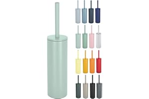 Spirella ESCOBILLA DE BAÑO CON SOPORTE DE ACERO INOXIDABLE AKIRA VERDE MATE