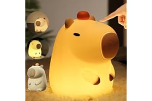 YNNHUDEEP Luce notturna per bambini Capybara, dimmerabile, luce notturna carina per bambini, luce notturna in silicone, lampada da comodino a LED, lampada tattile dimmerabile per bambini