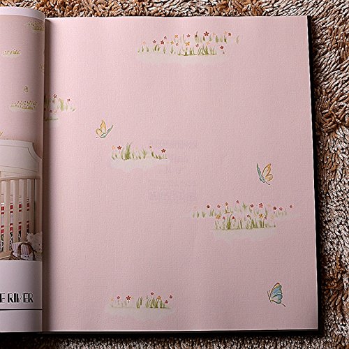 Preisvergleich Produktbild Kinder Tapete Garten Vlies Koreanisch Tapeten Pale Pink