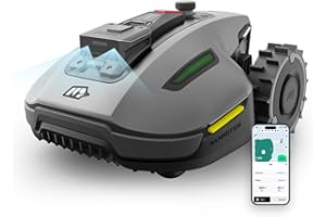 MAMMOTION YUKA Mini 700 Robot Cortacésped Inalámbrico Periférico, NetRTK+Vision, No se requiere antena RTK, hasta 700 m², pendiente al 50%, mapeo automático, con módulo 4G