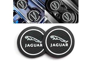 TOKYO BLADE 2 Pezzi Sottobicchieri per Auto,Sottobicchieri per Portabicchieri sostituzione Jaguar XE XEL XF XFL XJ F-PACE F-Type,Sottobicchiere Antiscivolo per Auto,Auto Accessori Interni
