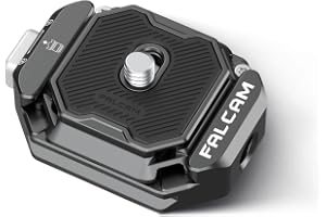 FALCAM F38 Quick Release Kit V2, Quick Release-system, bas och platta med 1/4 tum och 3/8 tum skruvgänga för stativ, monopod