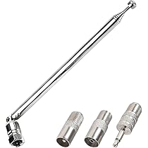 Antenna Corta Auto AM/FM DigitalTech - 6.5 Cm, Con Adattatori M4/M5/M6, Nero, Universale - Foto 2