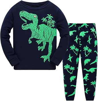 glow in the dark dinosaur pjs