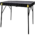 STANLEY STST83492-1 6.7 Kg Essential Workbench with 320 Kg Load Capacity with Foldable Worktop for Easy Transport & Storage for Home, DIY & Professional Use, YELLOW & BLACK (Made in Israel)