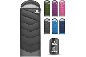 TANSTRIDER Sleeping Bags for Adults Cold Weather & Warm,Lightweight Sleeping Bag for Tall Kids Girls Boys with Compression Sack,Camping Essentials Gear, Hiking,Travel, Outdoor & Indoor