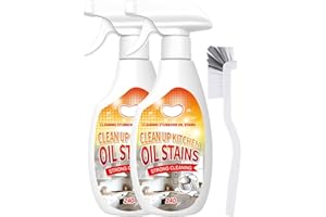 REALOKMAN Heavy Grease Cleaner with Mild Formula & Quick Decomposition, 2025 New Heavy Duty Degreaser, Kitchen Strong Grill Multipurpose Oil Stain Remover, For Restaurant Cleaning Home Chefs(2Pcs)