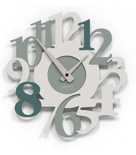 Vnook Orologio Da Parete Decorativo Moderno – Silenzioso, Senza Ticchettio, In Metallo E Legno, Perfetto Per Soggiorno E Camera Da Letto