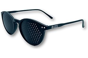 BATES - Lunettes Stenope Made in Italy, Lunettes à Grille Stenopeiques pour Hommes et Femmes, Lunette de Repos Disponible Dans Différents Styles, Produit Entièrement en Italie