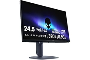 Alienware 25 Monitor Gaming - AW2525HM, Full HD (1920x1080), 320Hz, Fast IPS, 0.5ms, NVIDIA G-Sync Compatible, AMD FreeSync Premium, DisplayPort, 2 HDMI, 3 USB, 3 Años de Garantía