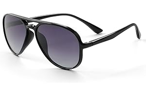 FONHCOO Children's Sunglasses 5-10 Years Girls UV400 Aviator Glasses Polarised Children's Glasses Boys Super Light TR90 Children's Sunglasses