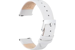 OTTOODY Leather Watch Straps Quick Release Watch Band, Elegant & Ultra-Soft Top Grain Leather Watch Strap for Women Men, Choice of Color & Width - 12mm 14mm 16mm 18mm 20mm 22mm for Watch & Smartwatch