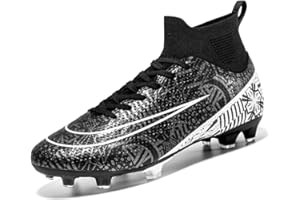 Hmhnsya Scarpe da calcio unisex da uomo professionali scarpe da calcio High Top Spike Cleats Athletics per ragazzi bambini scarpe da calcio