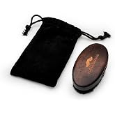 Pasha Shaving Sandal Ağacı Sakal & Bıyık Tarağı,%100 Doğal Sandal Ağacı, Statik Elektriği &Ouml;nler, Keseli Şık ve Taşınabilir (D