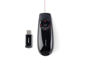 Kensington Presenter Expert - Télécommande de Présentation USB Sans Fil avec Pointeur Laser Rouge et Contrôle du Curseur, Compatible avec Windows & macOS - Portée 45m (K72425EU)