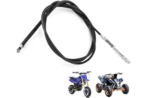 EQULUP Cavo freno posteriore, 1,92m/75,6 pollici Cavo freno a tamburo posteriore in acciaio PVC Cavo interno universale in lega ad alta resistenza per scooter e ciclomotori GY6 50cc 125cc 150cc 250cc