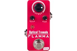 FLAMMA FC16 Pedale Tremolo Ottico per Chitarra, Mini Compatto e Portatile, True Bypass
