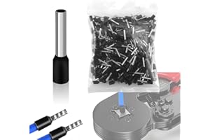 BAERTMY Embout de Cablage Cosse 1,5mm² 12mm 300 Pièces Embouts à Sertir Isolées pour Sertir l'extrémité des Câbles