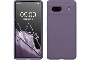 kwmobile Carcasa Compatible con Google Pixel 7a Funda - Case TPU y Silicona antigolpes - Apto Carga inalámbrica - Iris pálido