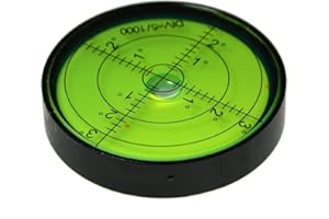 Umei - Livella a bolla orizzontale ad alta precisione, alloggiamento in alluminio, per strumenti di misurazione e tribrachi, precisione 0,5 mm