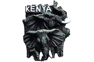 MUYU MAGNET 3D Animal Elephant Of Kenya Africa Fridge Magnet Travel Souvenir Gift Home Kitchen Decoration Magnetic Sticker Kenya Refrigerator Magnet Collection