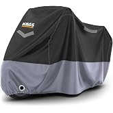 Haegs Motosiklet Brandası, Motor Kılıfı, &Ouml;rt&uuml;s&uuml; Dış Mekan Motosiklet &Ouml;rt&uuml;s&uuml; Su Ge&ccedil;irmez, R&uuml;zgar, Toz Ge&ccedil;irmez, Motor Garaj Br