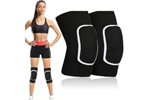 XURJUMI Paquet de 2 genouillères de Danse, genouillères de Sport, genouillères élastiques Unisexes, genouillères de Danse pour Enfant et Adulte, adaptées à la Danse, au Football, au Jogging, au Yoga
