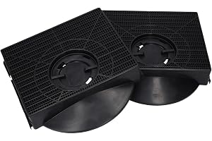 EVAYP 2X aktivt kolfilter som passar till Elica F00189/S typ 303 Whirlpool CHF303 484000008581 AEG 9029793602 50271650009 IKE