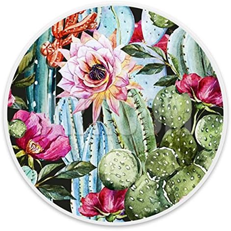 DIY Expanding Stand Pop Up Sockets Grip Mount Holder for iPhone, Note 8, Smartphones and Tablets - Vintage Watercolor Cactus Bloom Ink White