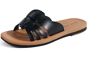 ONCAI Sandalias de para Mujer Planas Sandalias de moda Verano elegantes cómodas Beach sandalias Antideslizantes de goma Tamaño 36-42