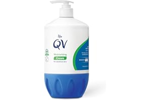 QV Cream with 10% Glycerin (500g) Rich Protective Moisturiser for Sensitive, Dry Skin, Fragrance Free, Noncomedogenic, Hydrating Skin Care for Eczema, Psoriasis, Dermatitis, (Packing May vary)