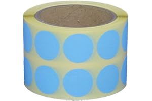 SIMHOA Markierungspunkte/Klebepunkte auf Rolle - Ø 20 mm - 1.000 Stück (Blau)