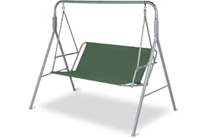 AXPQHL Schaukel Sitzbezug für Hollywoodschaukel, Ersatzbezug hollywoodschaukel 600D verdickter wasserdichter Oxford-Gartenschaukel Stuhlbezug für den Außenbereich (148 * 50 * 50cm,Grün)