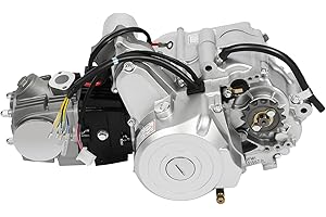 LKHDONG 125ccm 4-Takt ATV Motor Kit mit Elektrostart Halbautomatisch, 3-Gang mit Rückwärtsgang, perfekt für Go-Kart, Quad, Dirt Bike, Pit Bike und Buggy