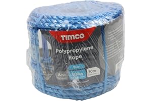TIMCO Corde en polypropylène Bleue 8 mm x 30 mm – Bobine – (1) – BR830C