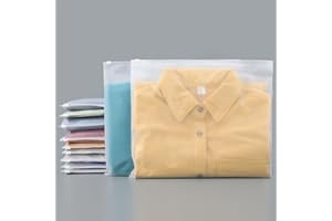 Svaldo Bolsas para Ropa, 25 Piezas 35 * 30cm Bolsas Ropa Viaje, Plastico, Transparentes, para Papelería, Cosméticos (Sin Orificios de Ventilación)