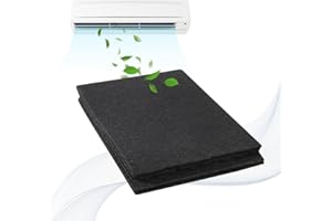 STCRERAG Dunstfilter Zuschneidbar Kohlefilter Universal Aktivkohle Vliesfilter Flach Flauschfilter 41cm Ersatz Abzugshaube Filter Schwarz Aktivkohlefilter Dunstabzugshaube für Luftreiniger