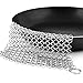 Produktbild Gusseisen von Edelstahl Kettengeflecht Scrubber Premium Küche Reiniger für Bratpfanne Grillpfanne Wok Langlebig 20,3 cm