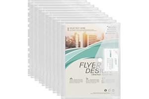 DONKEN 30er Dokumententasche A4 Sichtertasche Dokumentenmappe Wasserdicht Sammelmappen für Dokumente Organisieren mit Lochrand Klettverschluss und Etikettentasche, 30 Stück